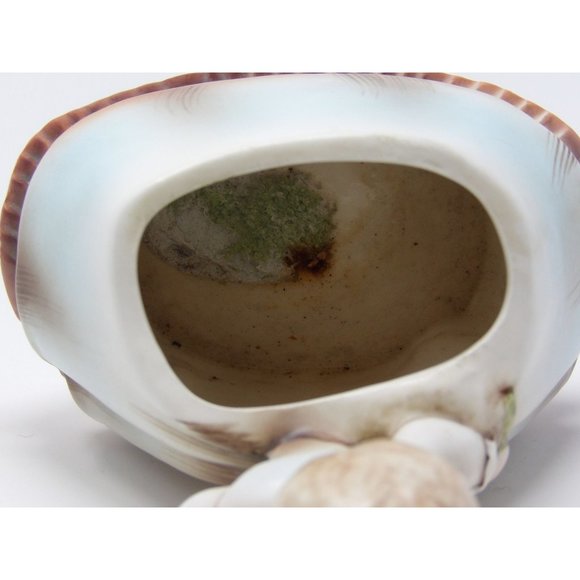 Vintage Kitschy Inarco E-871 Planter Girl in Peach Dress with Pink Flowers 5 1/2 - Picture 10 of 10